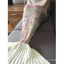2017 Hot Wholesales Fleece Adult Enfants Tricoté Sirène Tail Couverture